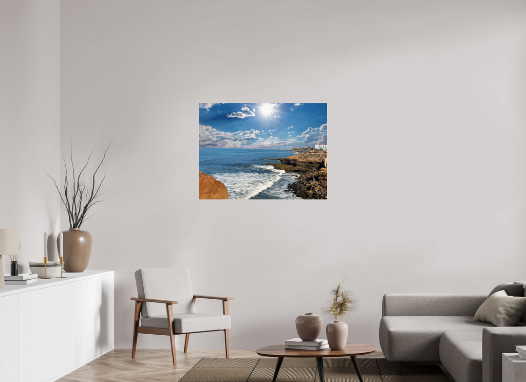 40 x 30″, Photo Print Under Acrylic Glass Sunset Cliffs Serenity On Acrylic Glass