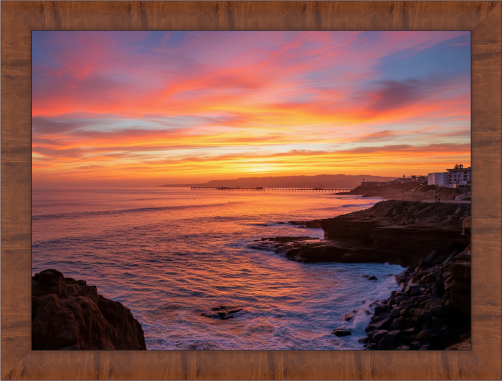 Main image Sunset Cliffs Sunset Wall Art – Coastal California Print