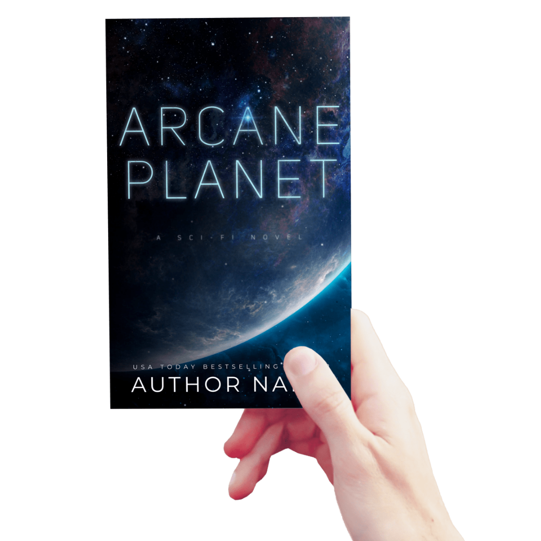 Galactic Horizon – Futuristic Sci-Fi Book Cover Design Template