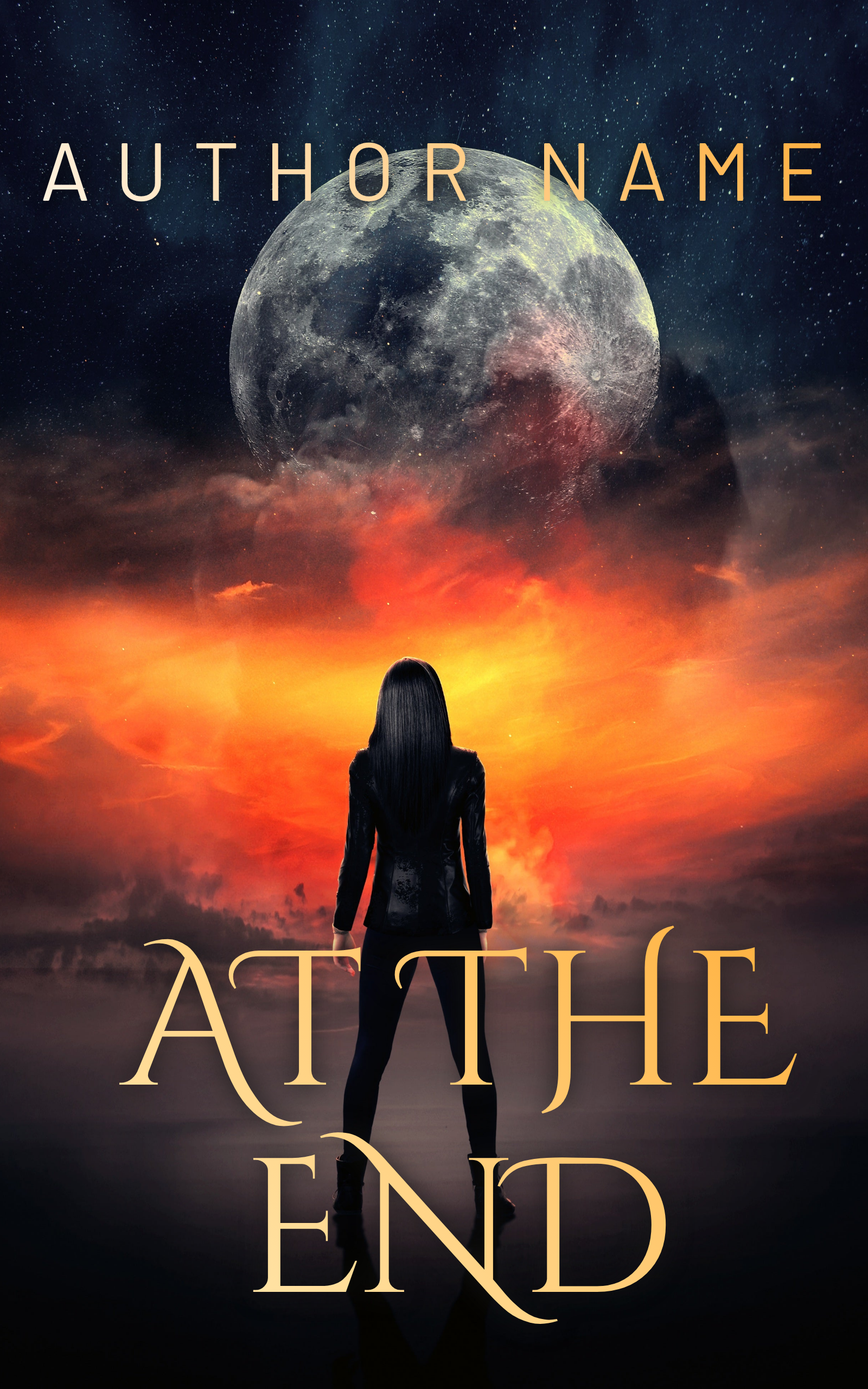 Epic Fantasy Book Cover Template – Mystical Design for Authors