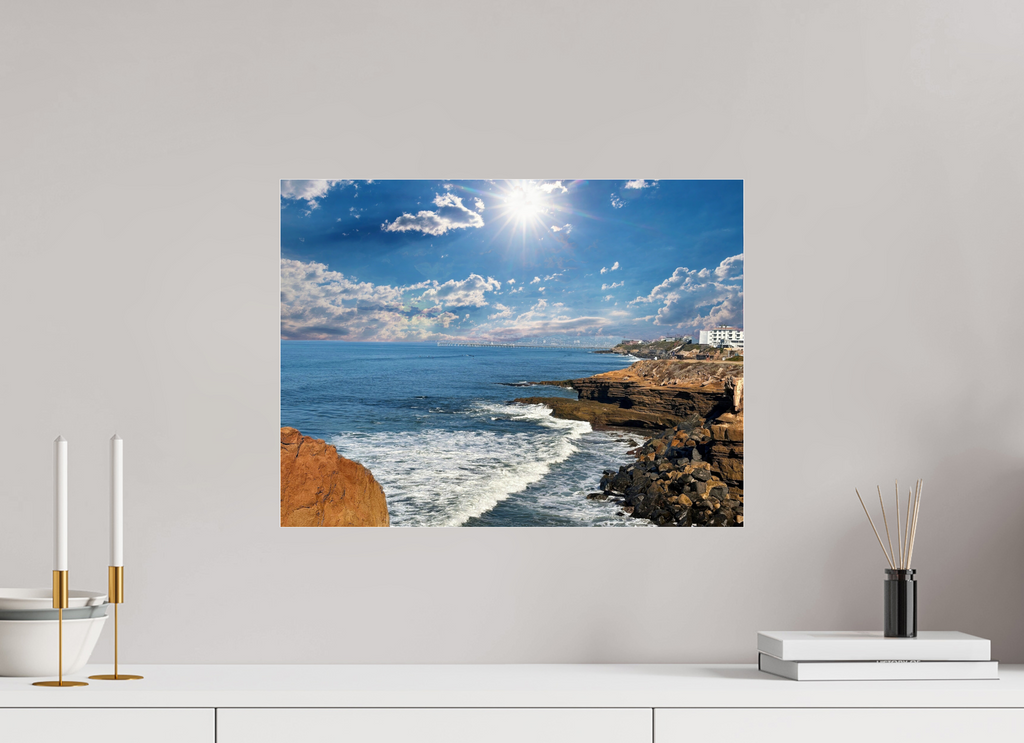 20 x 15″, Photo Print Under Acrylic Glass Sunset Cliffs Serenity On Acrylic Glass